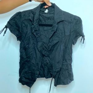 Black Short Sleeved Jacket